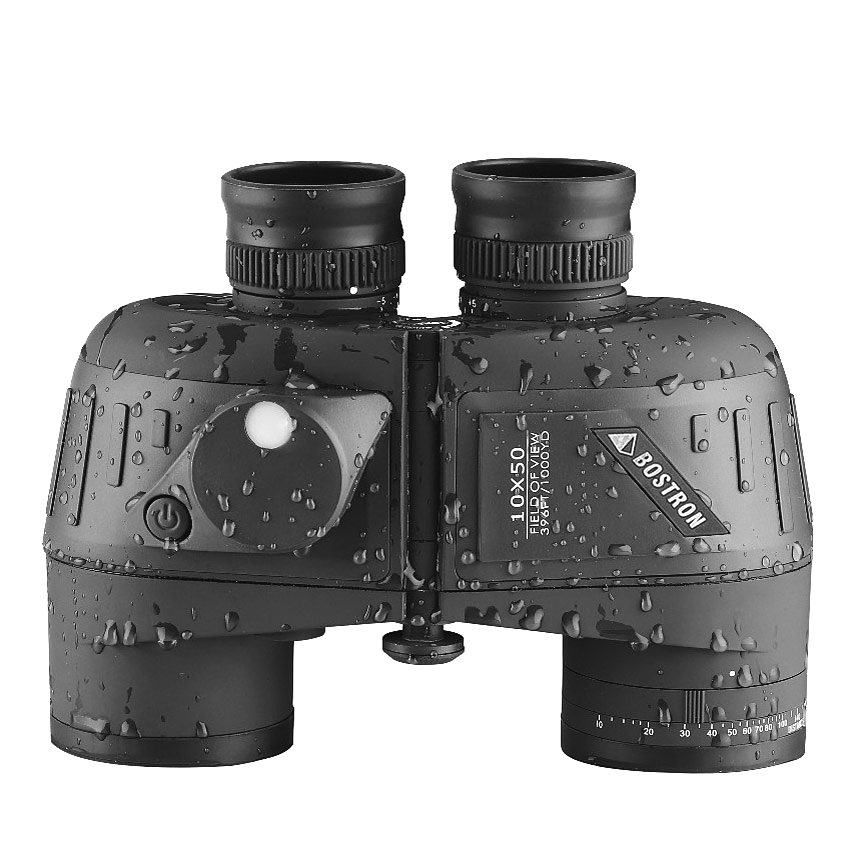 Binoculars 10x50 7x50 Marine T - đánh giá và giá Compass Lensatic