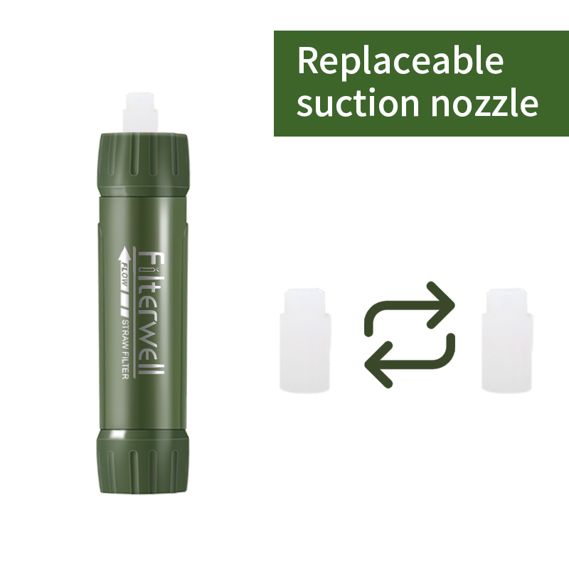 Filterwell Green Mini Travel W - đánh giá và giá Water Purification Straw