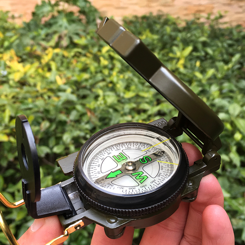 Aluminum Alloy Portable Army G - đánh giá và giá Compass Lensatic